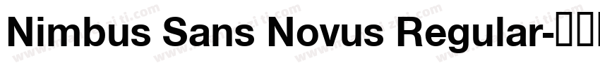 Nimbus Sans Novus Regular字体转换